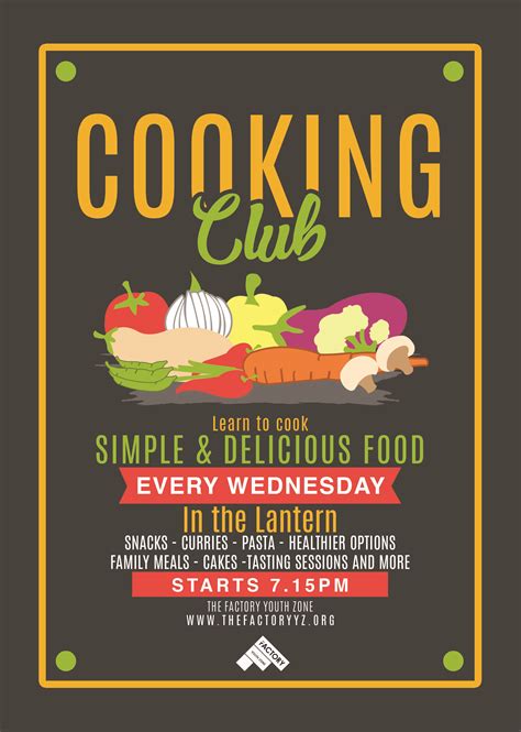 cooking club poster